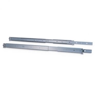 2U Telescopic Slides -kiskosarja, 650mm, harmaa