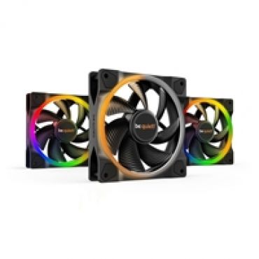 Light Wings 120mm PWM Triple Pack -laitetuuletinsarja, musta