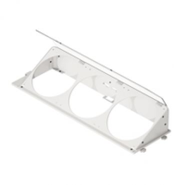 Viisto tuuletinkiinnike HS 420-koteloon, HS 420 Angled Bottom Fan Bracket, valkoinen
