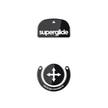 Superglide (Type-S) for Logitech G PRO X SUPERLIGHT, hiiren tassusarja, musta