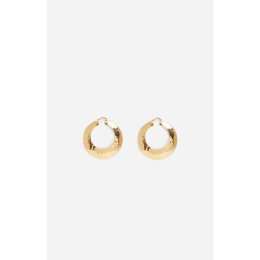 Gold Brass Hoop Earrings - Gold - TU - Vanessa Bruno