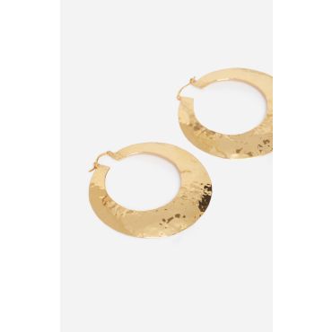 Gold Brass Hoop Earrings - Gold - TU - Vanessa Bruno