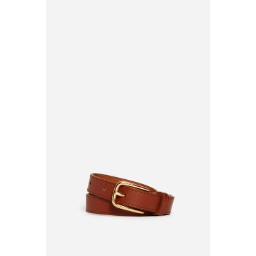 Brown Smooth Leather Belt 20mm - Classic brown - Size M - Vanessa Bruno