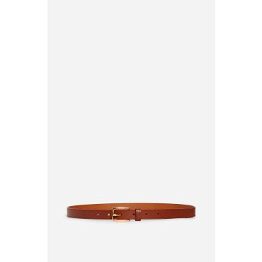 Brown Smooth Leather Belt 20mm - Classic brown - Size M - Vanessa Bruno