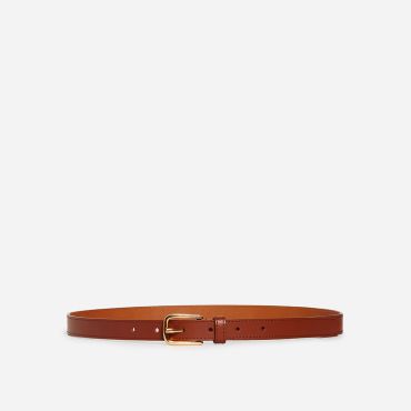 Brown Smooth Leather Belt 20mm - Classic brown - Size M - Vanessa Bruno