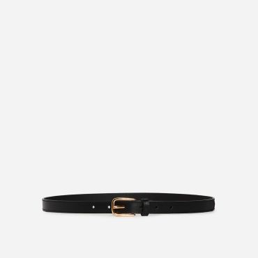 Black Smooth Leather Belt 20mm - Black - Size L - Vanessa Bruno