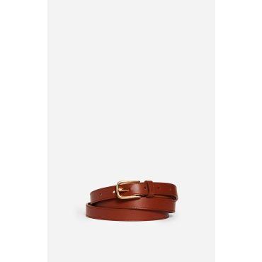 Brown Smooth Leather Belt 20mm - Classic brown - Size L - Vanessa Bruno