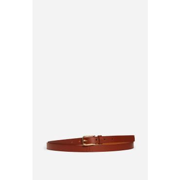 Brown Smooth Leather Belt 20mm - Classic brown - Size L - Vanessa Bruno