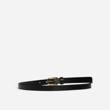 Black Smooth Leather Belt 20mm - Black - Size L - Vanessa Bruno