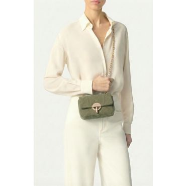 Small Linen Moon Bag - Khaki - Size Petit - Vanessa Bruno