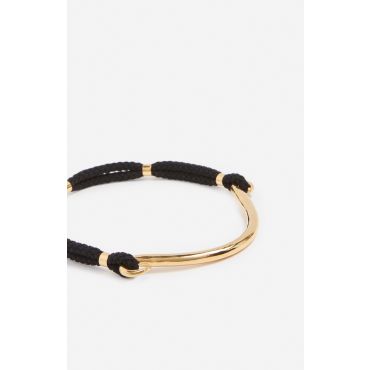 Gold Brass Torque Necklace - Gold / black - TU - Vanessa Bruno