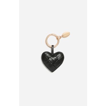 Leather Heart Charm - Black - Woman - Vanessa Bruno