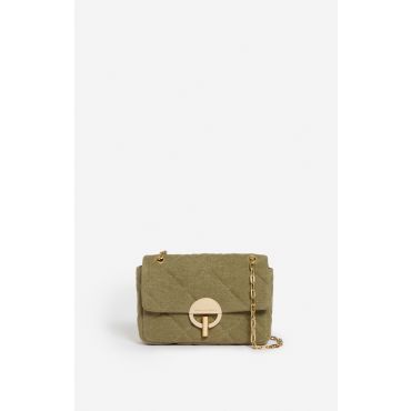Medium Linen Moon Bag - Khaki - Size Moyen - Vanessa Bruno