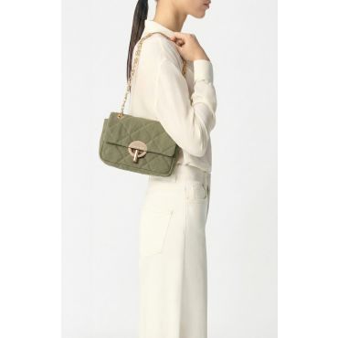 Medium Linen Moon Bag - Khaki - Size Moyen - Vanessa Bruno