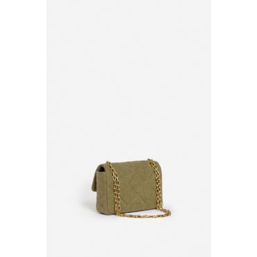 Medium Linen Moon Bag - Khaki - Size Moyen - Vanessa Bruno