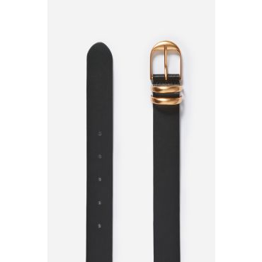 Black Smooth Leather Belt 30mm - Black - Size S - Vanessa Bruno