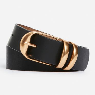 Black Smooth Leather Belt 30mm - Black - Size S - Vanessa Bruno