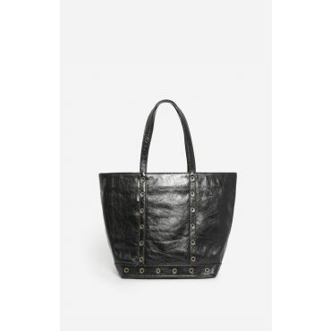 Leather M Zipped Cabas Tote - Black - Woman - Vanessa Bruno