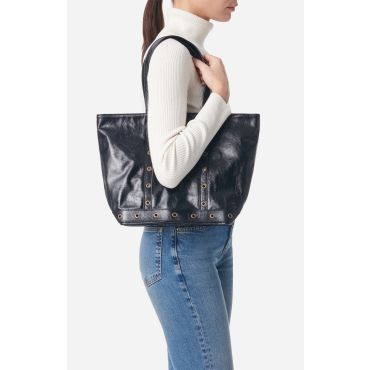 Leather M Zipped Cabas Tote - Black - Woman - Vanessa Bruno