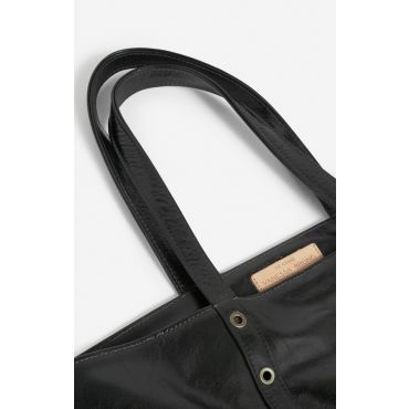 Leather M Zipped Cabas Tote - Black - Woman - Vanessa Bruno