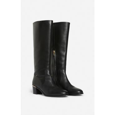 Smooth Leather Riding Boots - Black - Size 40 - Vanessa Bruno