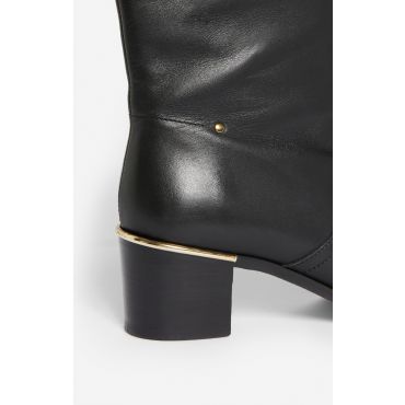 Smooth Leather Riding Boots - Black - Size 40 - Vanessa Bruno