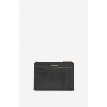 Braided Leather Card Holder - Black - TU - Vanessa Bruno