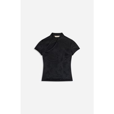 Hansei Jacquard Blouse - Black - Size S - Vanessa Bruno