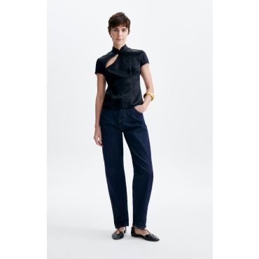Hansei Jacquard Blouse - Black - Size S - Vanessa Bruno