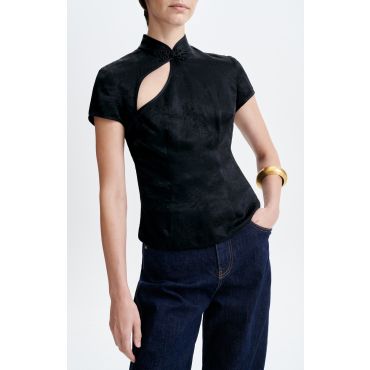 Hansei Jacquard Blouse - Black - Size S - Vanessa Bruno