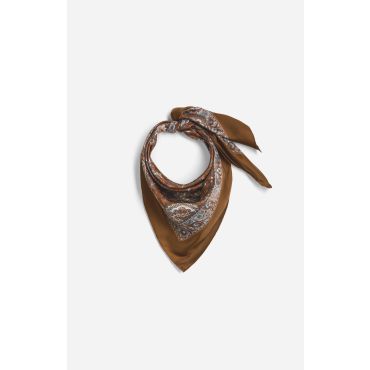 Endy Printed Silk Scarf - Classic brown - TU - Vanessa Bruno