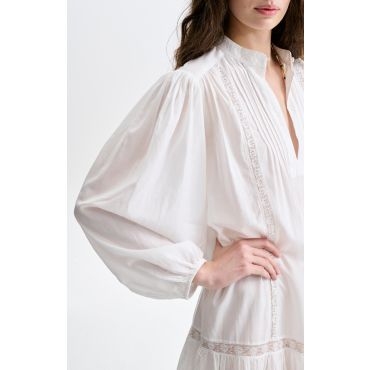 Haley Embroidered Dress - White - Size M - Vanessa Bruno