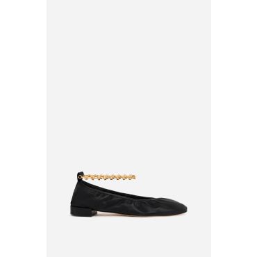 Chain Ballerina Flats - Black - Size 38 - Vanessa Bruno