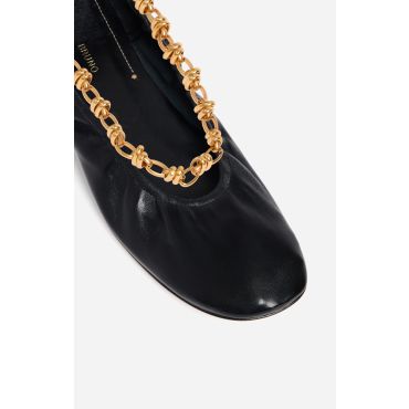 Chain Ballerina Flats - Black - Size 38 - Vanessa Bruno