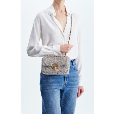 Medium Tweed Moon Bag - Mole - Size Moyen - Vanessa Bruno