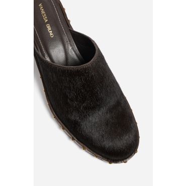 Heeled Clogs 45mm - Ebony - Size 41 - Vanessa Bruno
