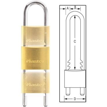 Lukko Master Lock Irrotettava Ja Säädettävä Kaari 63617