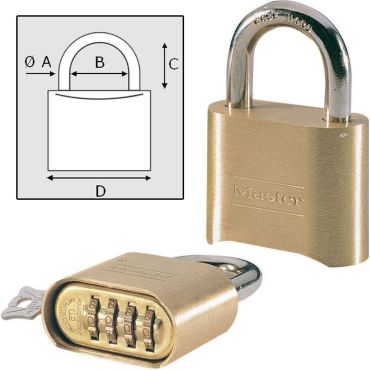 Lukko Master Lock Kombinaatiolukko 63614