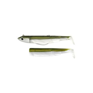 Varustettu Pehmeä Viehesetti Fiiish Combo Black Minnow 140 + Painotettu Pää Off Shore Bm199