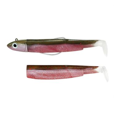Varustettu Pehmeä Viehesetti Fiiish Combo Black Minnow 140 + Painotettu Pää Off Shore Bm3022