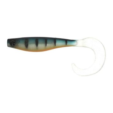 Koukutettu Pehmeä Viehe Hyperlastics Curlyminn 6' Round Jighead - 15cm Curlymin6rj21per