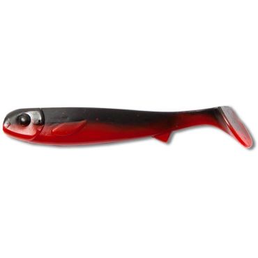 Pehmeä Viehe Kanalgratis Flatnose Mini - 9cm - Pakkaus 10 Ej-fmini-redblack