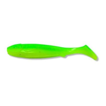 Pehmeä Viehe Kanalgratis Flatnose Mini - 9cm - Pakkaus 10 Ej_fmini_chartreuse_06