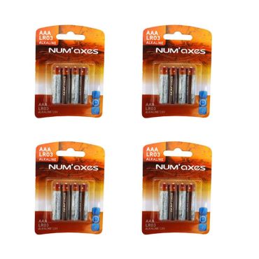 Pakkaus 4 Alkaliparistoa Numaxes Lr03 Aaa 1.5v Ensemble-33444-par4