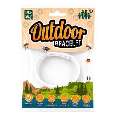 Hyttyskarkotusranneke Fishxplorer Fxp-armband-white
