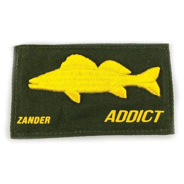 Vaihdettava Tarra Fishxplorer Lippikseen / Myssyyn Addict Kuha - Vihreä Fxp-patchasag