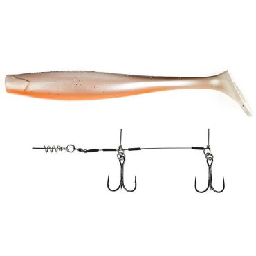 Varusteltu Pehmeä Viehe Lucky John Kubira Swim Shad Set 10,3" - 26cm Kubira10setset-pg18