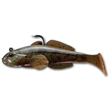 Rigattu Pehmeä Viehe Live Target Goby Paddle Tail - 8cm - Pakkaus 3 Ltm18003