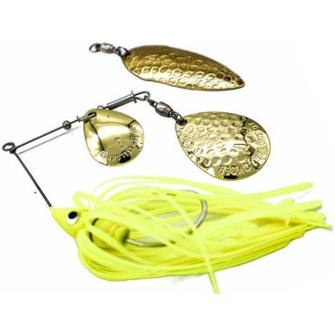 Spinnerbait 10 Ten Feet Under Po-boy Tandem Blade - 8.9g Po-b-tand-#01chartreu
