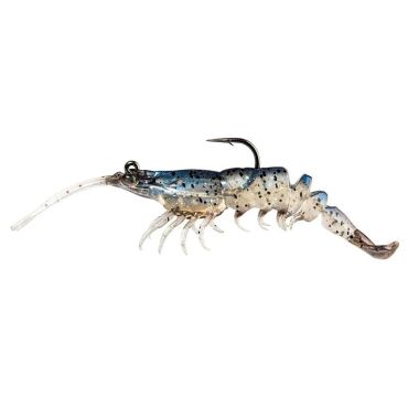 Varustettu Pehmeä Viehe Zman Prawnstarz 2.5" - 6.3cm - Pakkaus 2 Prawnstarz25-whiteshrimp